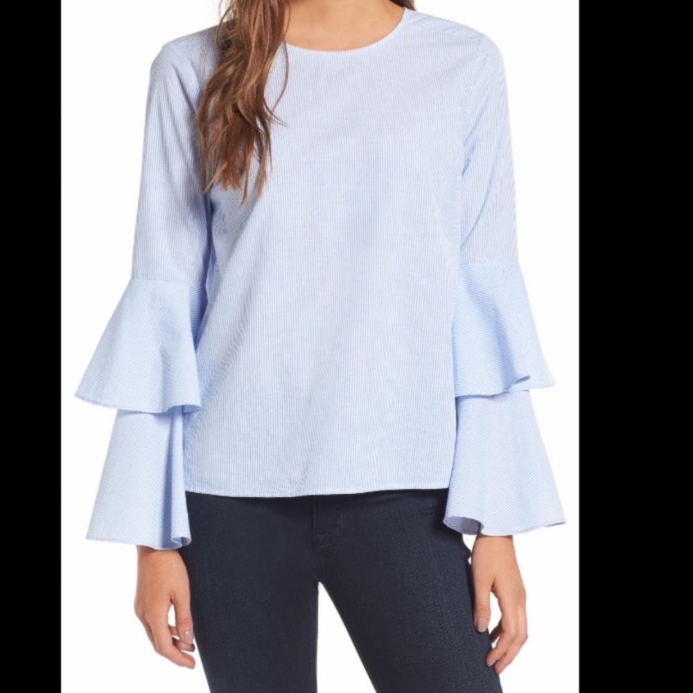 Chelsea28 Striped Blouse